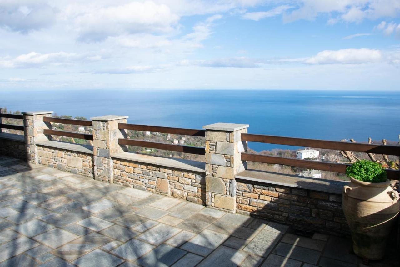 Θαλλώ Luxurious Villa Tsagarada Bagian luar foto