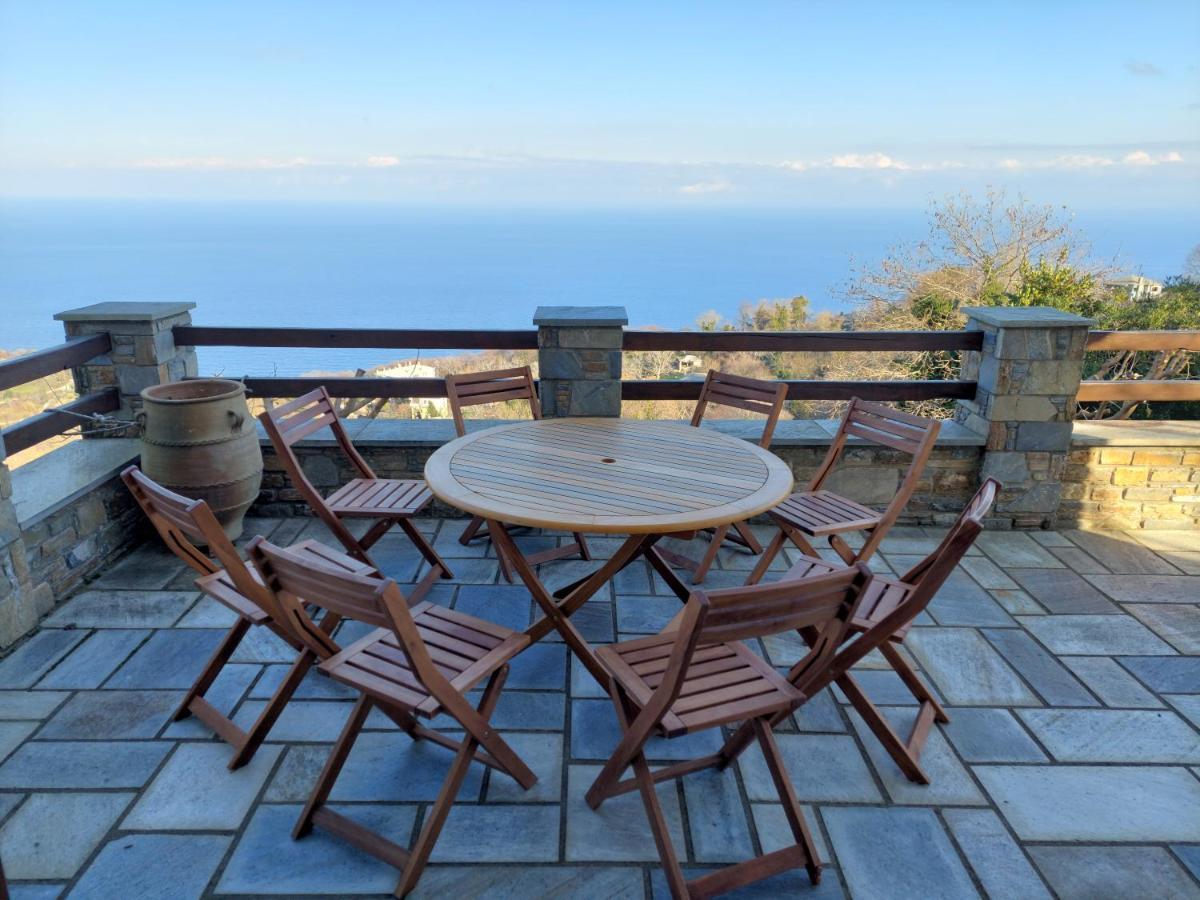 Θαλλώ Luxurious Villa Tsagarada Bagian luar foto