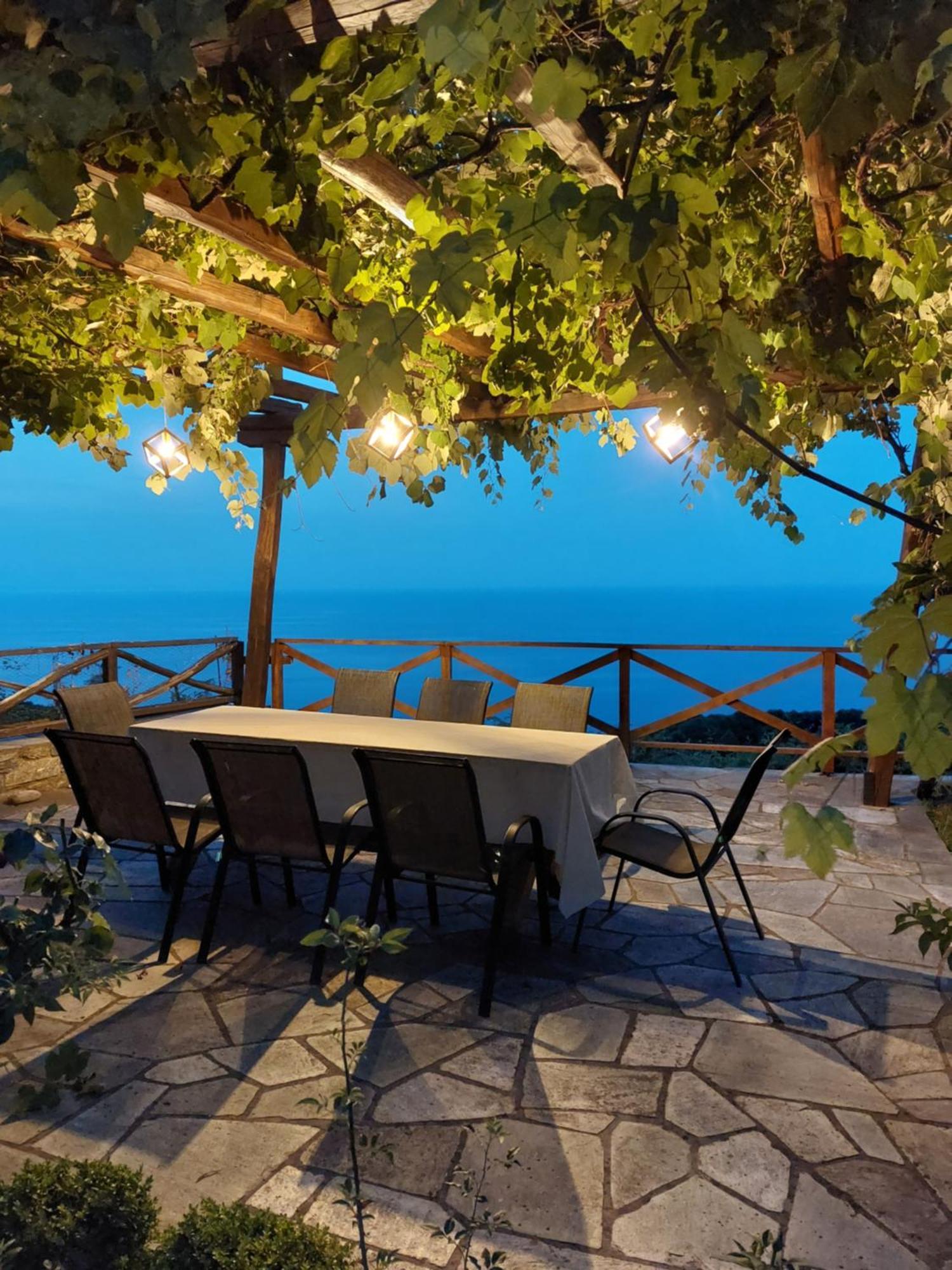 Θαλλώ Luxurious Villa Tsagarada Bagian luar foto